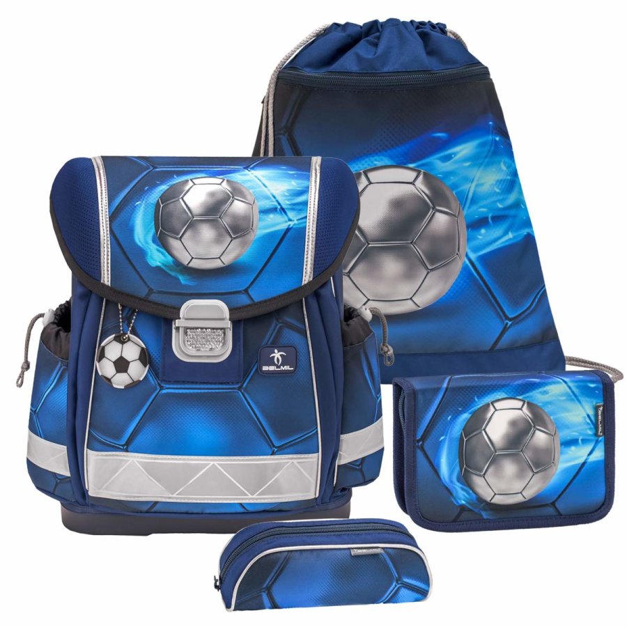 belmil schulranzen set classy 2023 fuer jungen mit fussballmotiv football 4