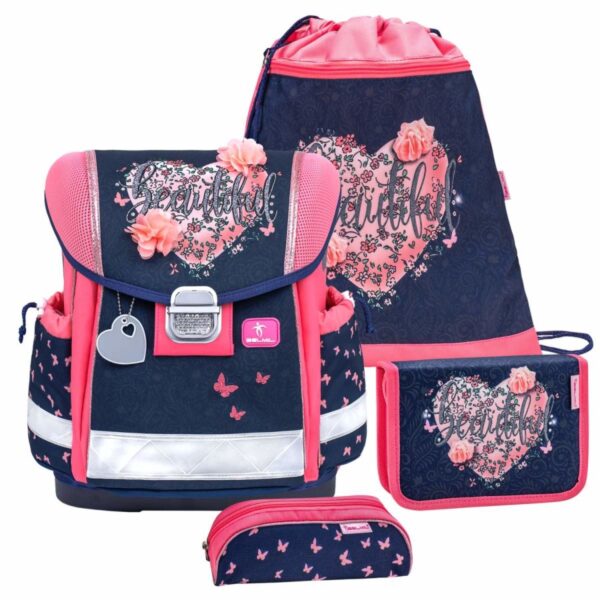 belmil schulranzen set classy 2023 fuer maedchen mit blumen beautiful flowers