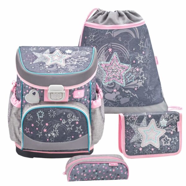 belmil schulranzen set mini fit shine like a star motiv sterne fuer maedchen