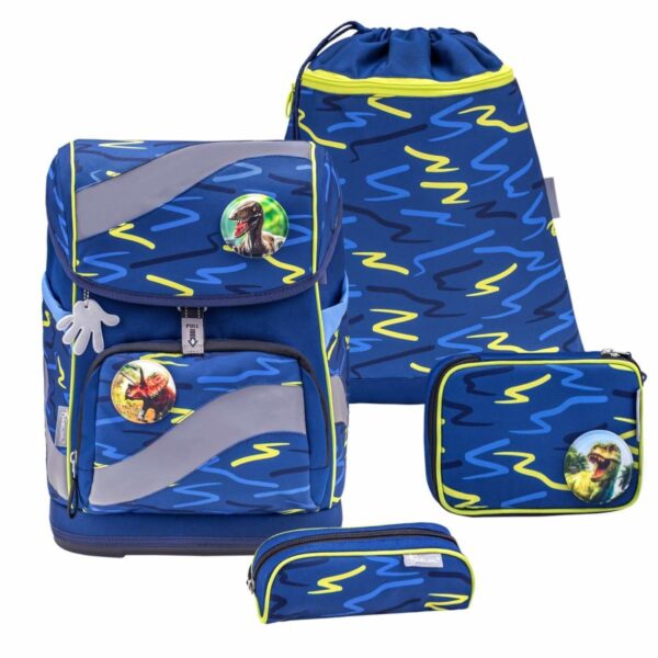 belmil schulranzen set smarty 2023 sketch lime green fuer jungen ab 1 klasse