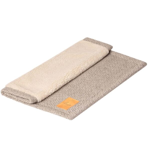 denjo dogs hundedecke snuggle reisedecke 80x100cm grau beige