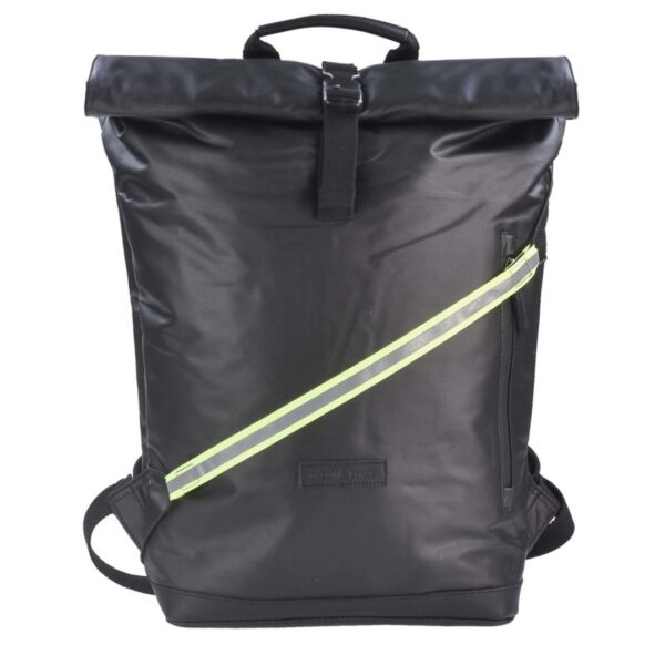 greenburry kurierrucksack mit reflektorband waterproof schwarz 5914