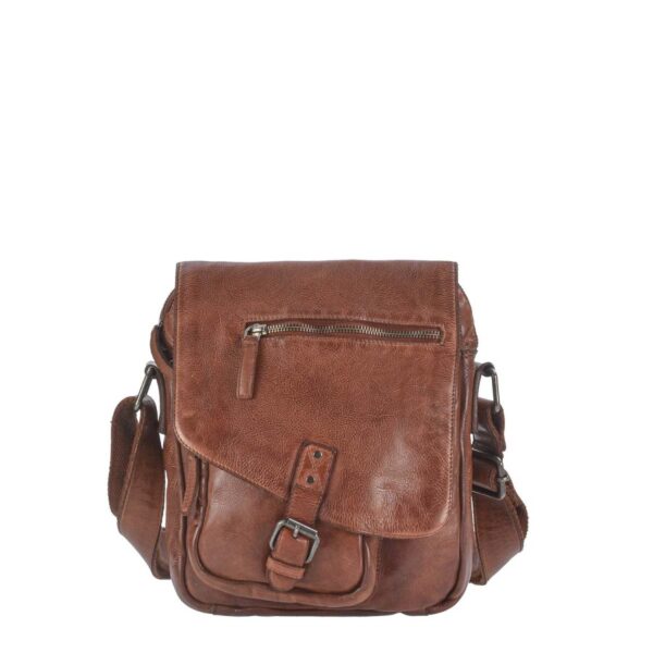 greenburry umhaengetasche vintage washed 25x28cm chestnut