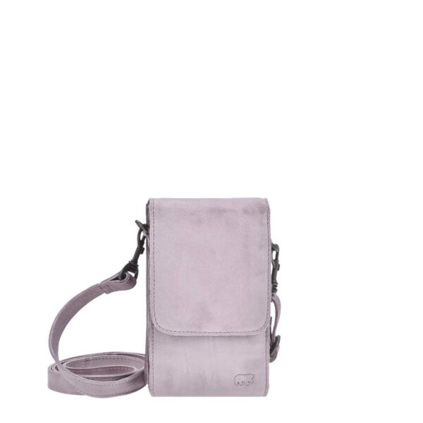 handytasche leder zum umhaengen robbie hell violett