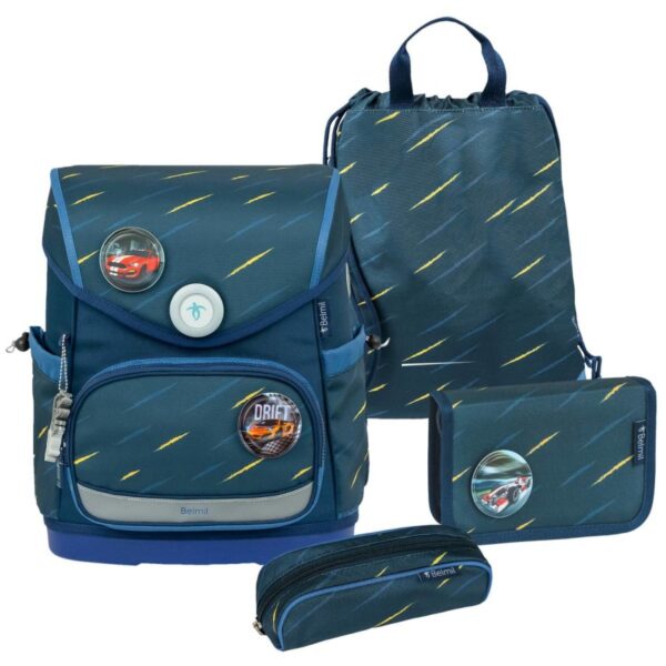 premium schulranzen set compact plus orion blue