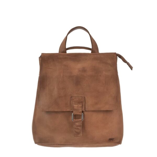 rucksacktasche leder 29x31cm jesse cognac