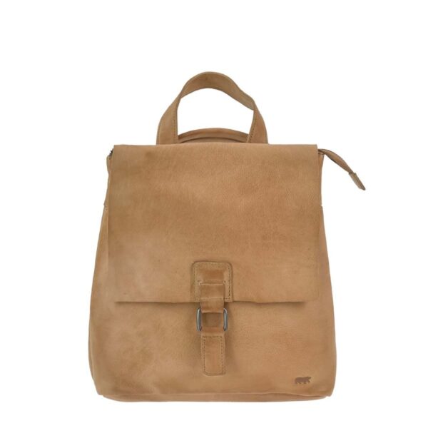 rucksacktasche leder 29x31cm jesse taupe