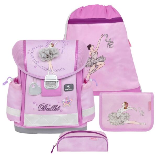 schulranzen set classy 4tlg ballerina purple fuer maedchen belmil