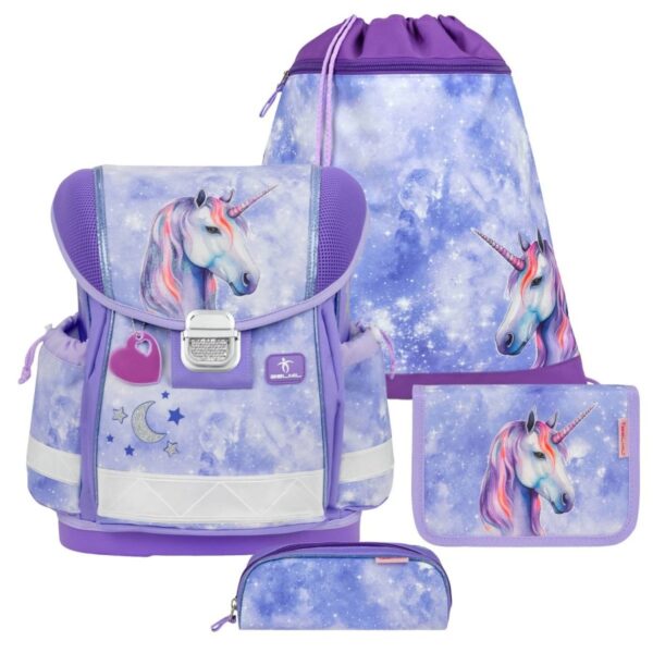 schulranzen set classy 4tlg einhorn mistyc luna fuer maedchen belmil