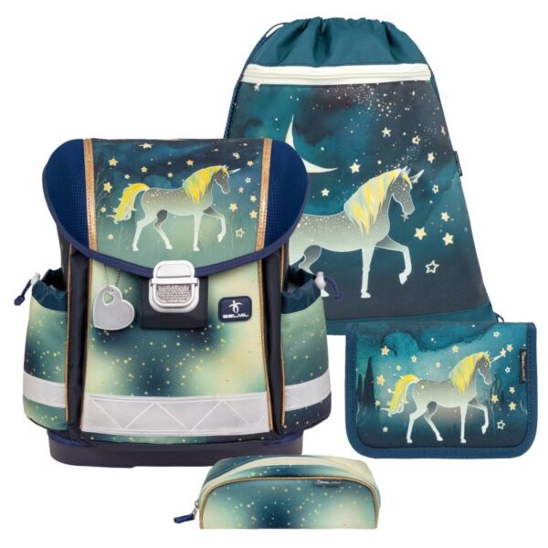 schulranzen set classy 4tlg einhorn sparkeling unicorn fuer maedchen belmil