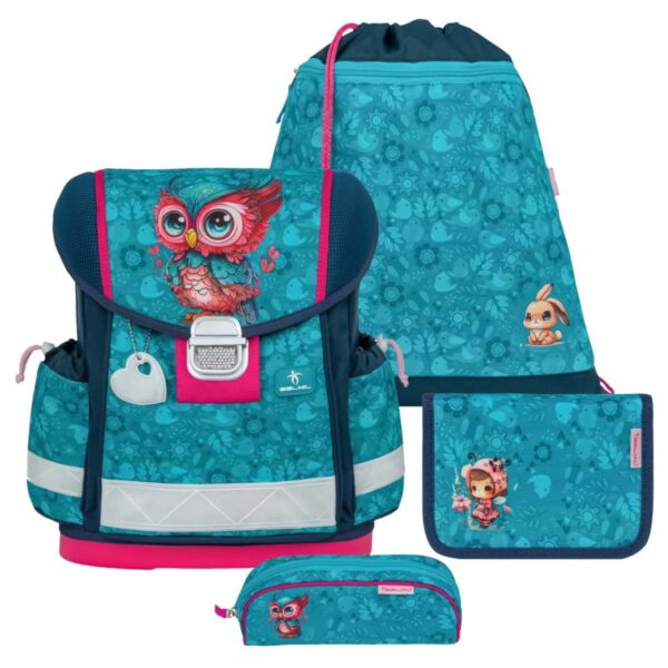 schulranzen set classy 4tlg eule cute owl fuer maedchen belmil