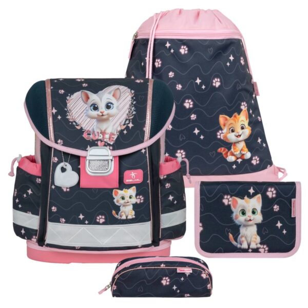 schulranzen set classy 4tlg kaetzchen cute kitten fuer maedchen belmil