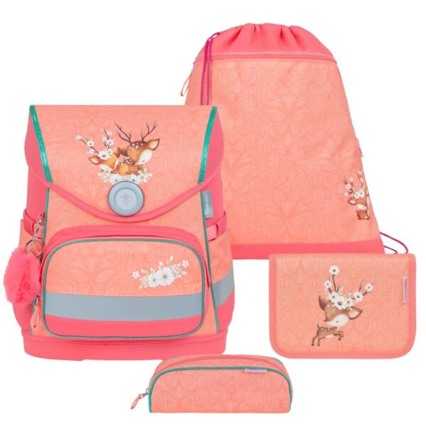 schulranzen set compact 4tlg rehkitz cute doe