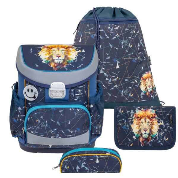 schulranzen set mini fit 4tlg geometrischer loewe lion fuer jungen belmil