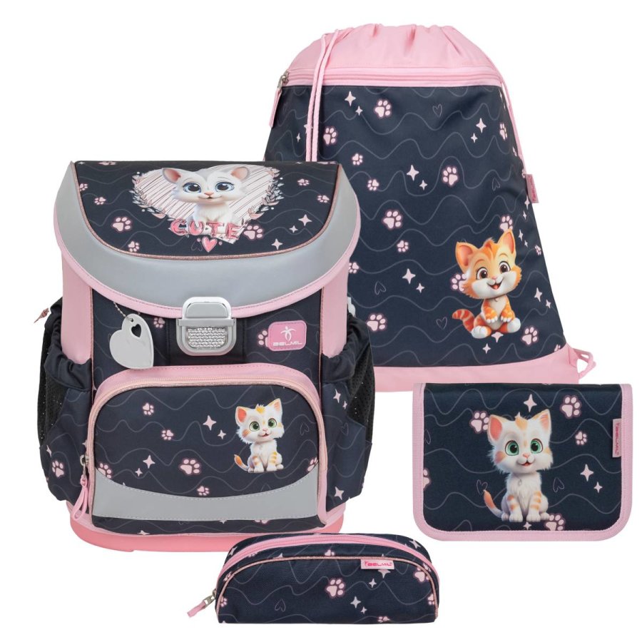 schulranzen set mini fit 4tlg kaetzchen cute kitten fuer maedchen belmil