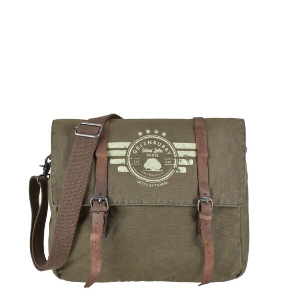 umhaengetasche canvas 33x29cm aviator khaki