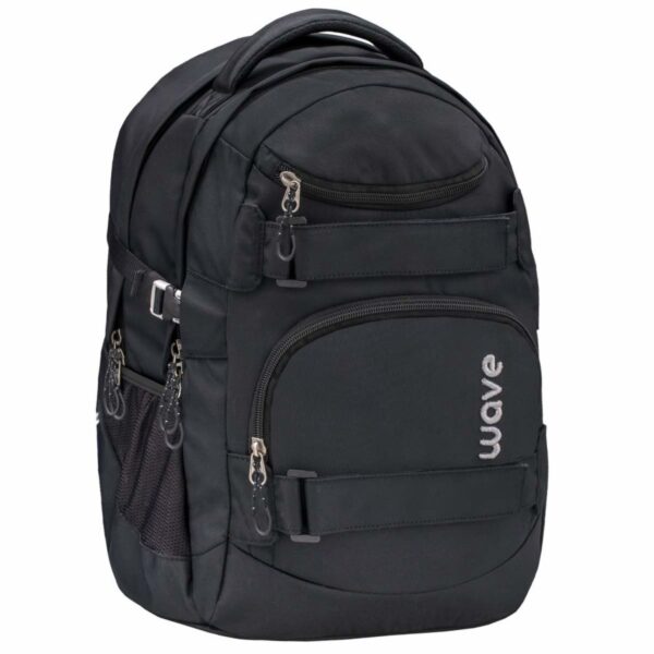 wave schulrucksack infinity black