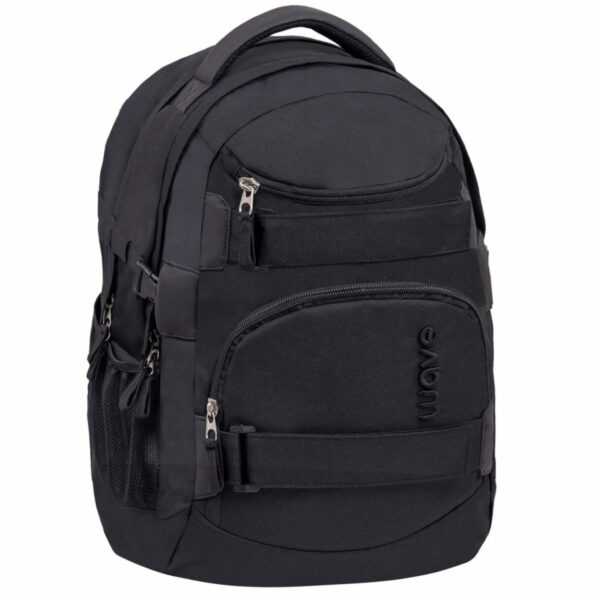 wave schulrucksack infinity posh black