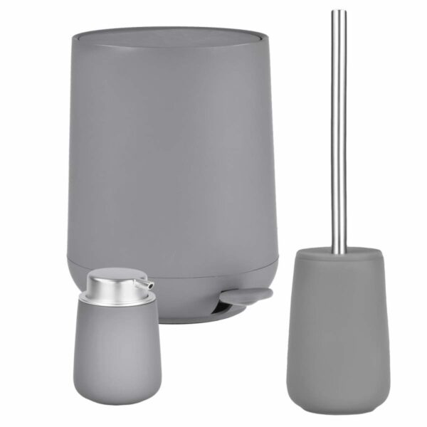 zone denmark nova bad accessoires set 3tlg grau