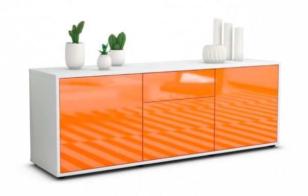 Lowboard Anella, Orange (136x49x35cm)