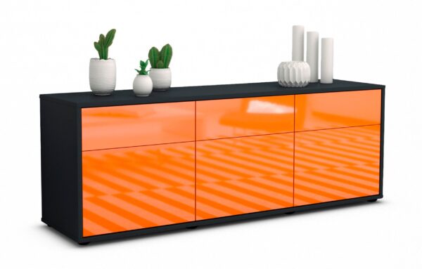 Lowboard Angela, Orange (136x49x35cm)