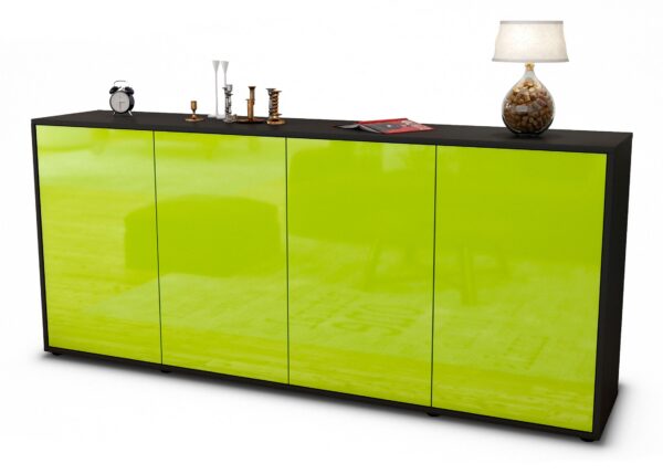 Sideboard Elana, Grün (180x79x35cm)