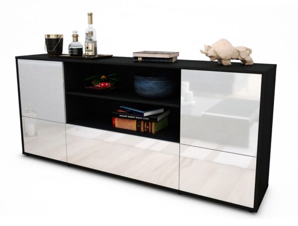 Sideboard Emanuela, Weiß (180x79x35cm)