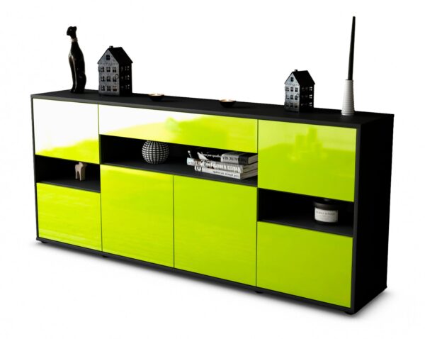 Sideboard Ginevra, Grün (180x79x35cm)