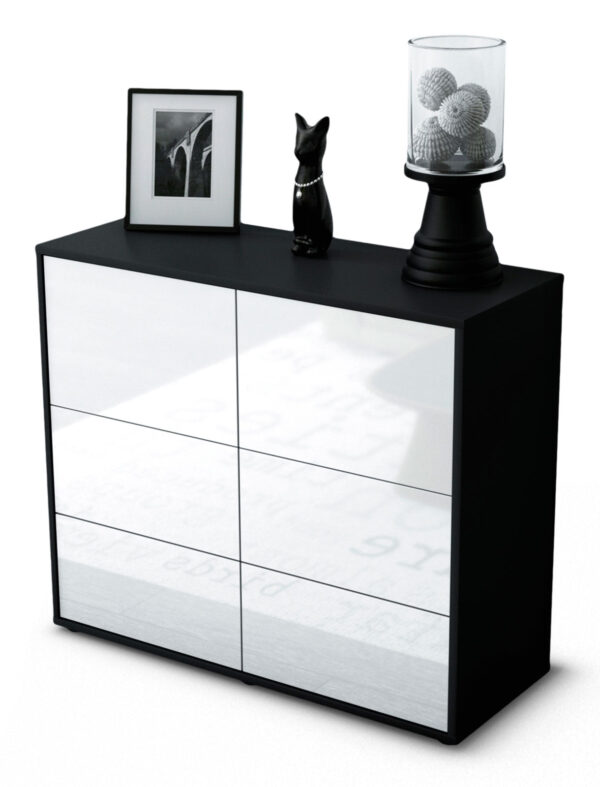 Sideboard Dana | | Front in Hochglanz Weiß | 92x79x35cm (BxHxT)