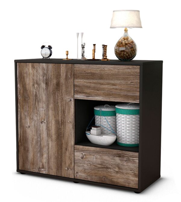 Sideboard Danica | | Front in Treibholz Holz Optik | 92x79x35cm (BxHxT)