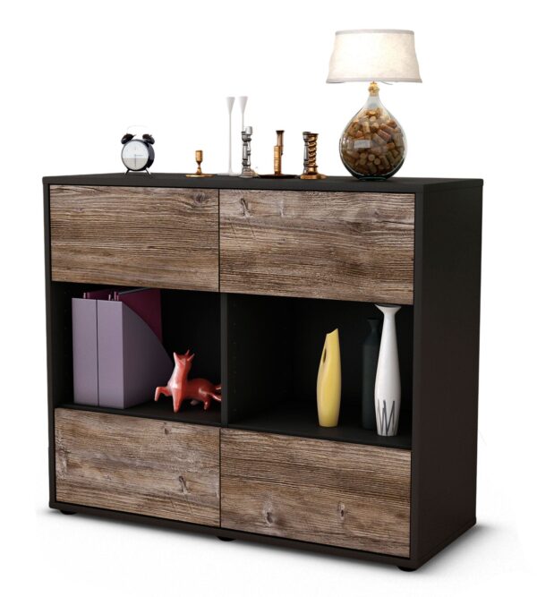 Sideboard Daniela | | Front in Treibholz Holz Optik | 92x79x35cm (BxHxT)