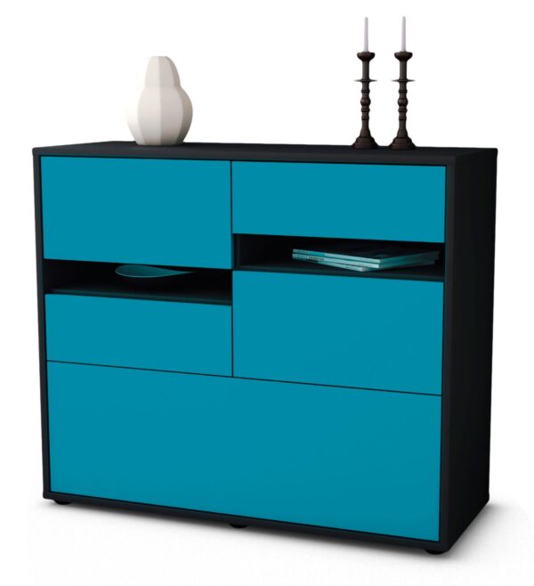 Sideboard Daria | | Front in Türkis | 92x79x35cm (BxHxT)