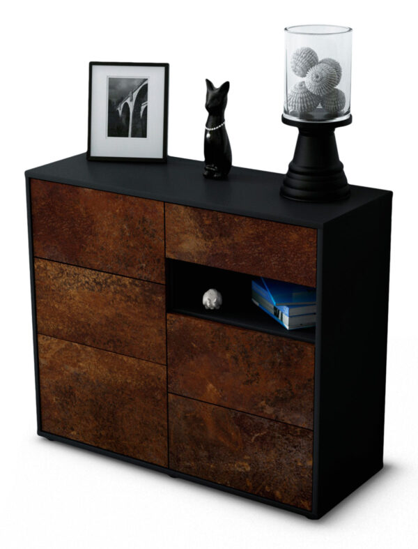 Sideboard Dariella | | Front in Rost Optik | 92x79x35cm (BxHxT)