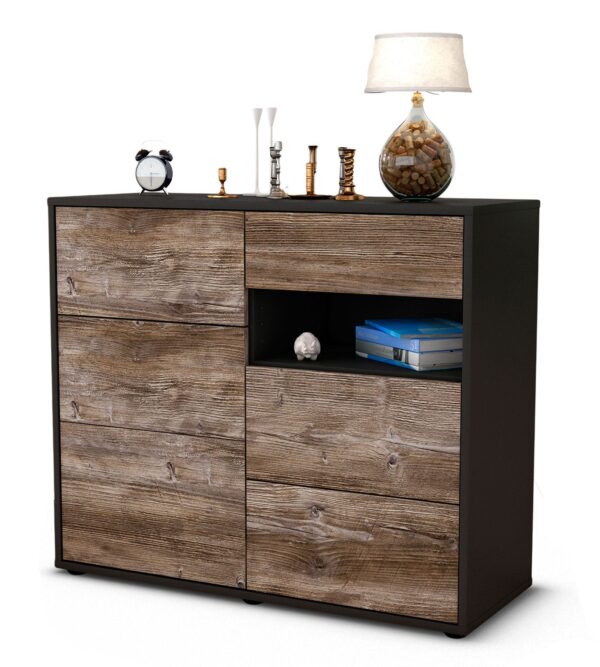 Sideboard Dariella | | Front in Treibholz Holz Optik | 92x79x35cm (BxHxT)