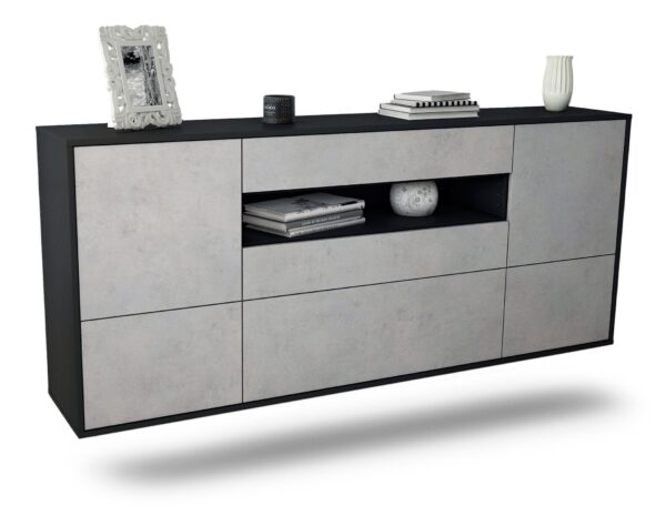 Sideboard Savannah, Beton, hängend (180x79x35cm)