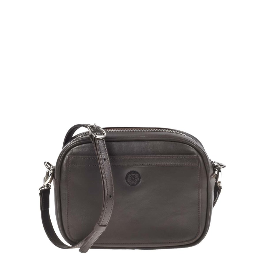 sonnenleder damen umhaengetasche leder sintra 22x16cm mocca braun