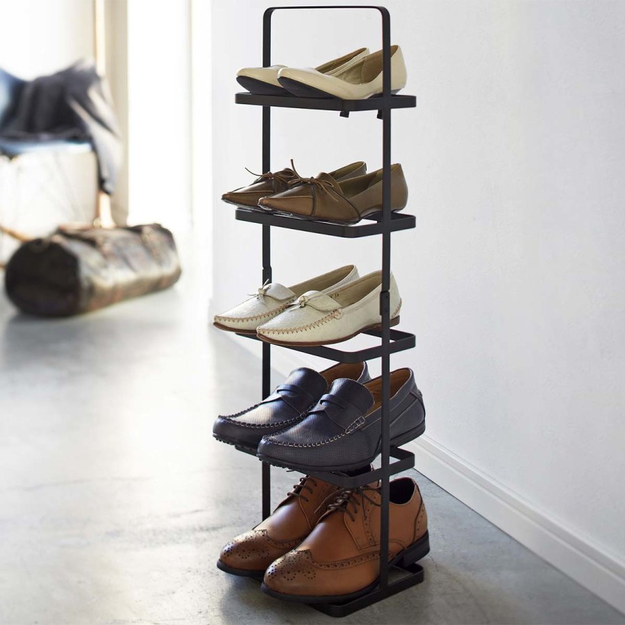 yamazaki home schuhregal schmal tower schwarz