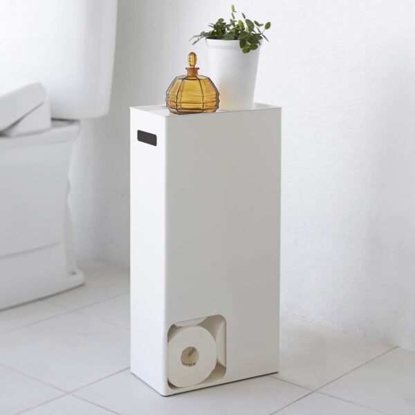 Toilettenpapier-Spender 23x48x12cm für bis zu 8 Rollen "Tower" weiß Yamazaki Home 3455