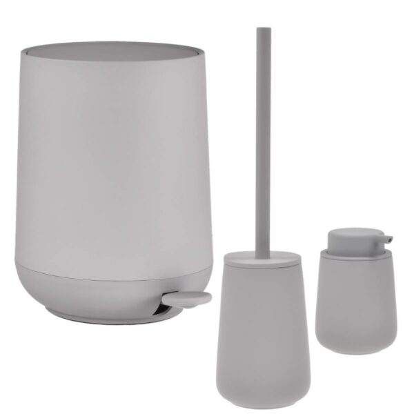 Bad-Accessoires Set 3tlg. "Nova ONE" gull grey (mittelgrau) Zone Denmark